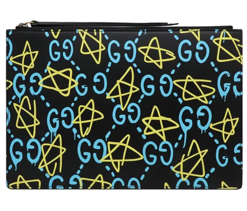 Túi Gucci Ghost Clutch 'Black' 445597-DS1AT-8438 Túi Gucci Ghost Clutch 'Black' 445597-DS1AT-8438