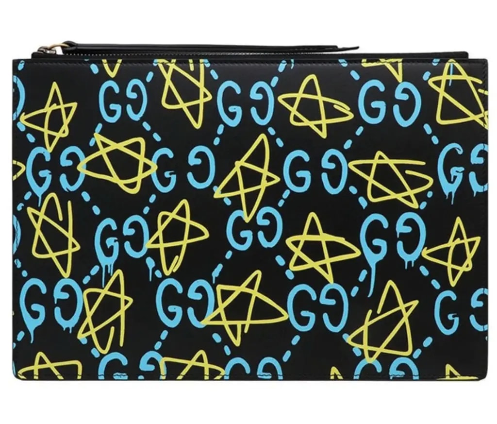 Túi Gucci Ghost Clutch 'Black' 445597-DS1AT-8438 Túi Gucci Ghost Clutch 'Black' 445597-DS1AT-8438