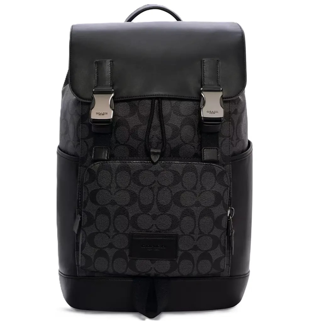 Balo Coach Track In Signature Canvas 'Black' C2712-QBVRE Balo Coach Track In Signature Canvas 'Black' C2712-QBVRE
