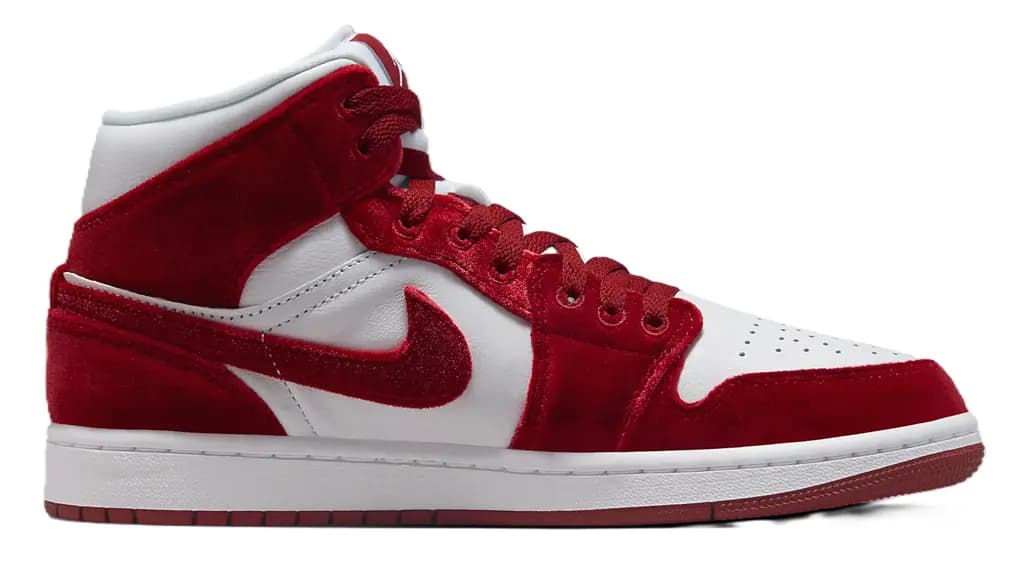 Giày Nike Air Jordan 1 Mid SE 'Red Velvet' FZ3334-100 Giày Nike Air Jordan 1 Mid SE 'Red Velvet' FZ3334-100