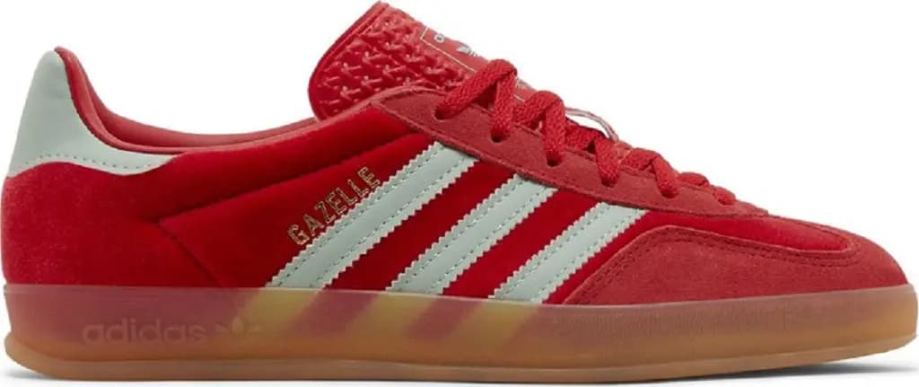 Giày Adidas Gazelle Indoor 'Better Scarlet Green Velvet' IG6786 Giày Adidas Gazelle Indoor 'Better Scarlet Green Velvet' IG6786