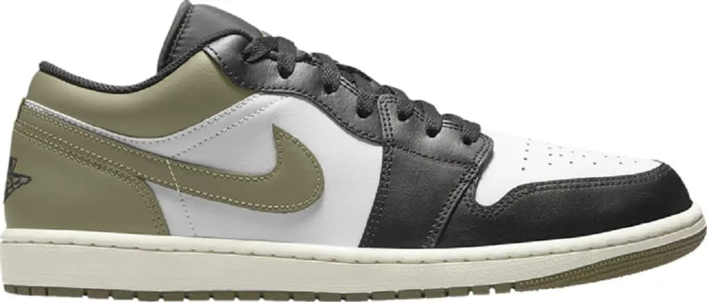 Giày Nike Air Jordan 1 Low 'Black Toe Medium Olive' 553558-092 Giày Nike Air Jordan 1 Low 'Black Toe Medium Olive' 553558-092