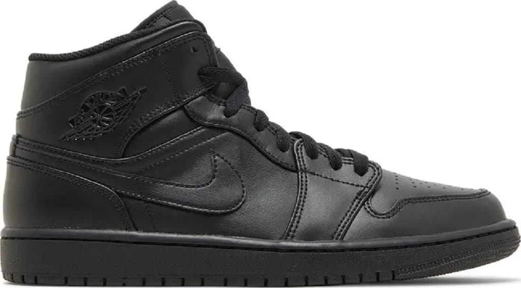 Giày Nike Air Jordan 1 Mid 2022 'Triple Black' 554724-093 Giày Nike Air Jordan 1 Mid 2022 'Triple Black' 554724-093