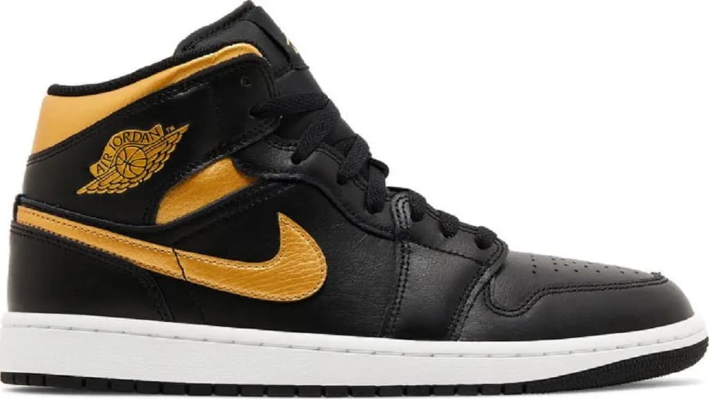 Giày Nike Air Jordan 1 Mid 'Black Metallic Gold' DQ8426-071 Giày Nike Air Jordan 1 Mid 'Black Metallic Gold' DQ8426-071