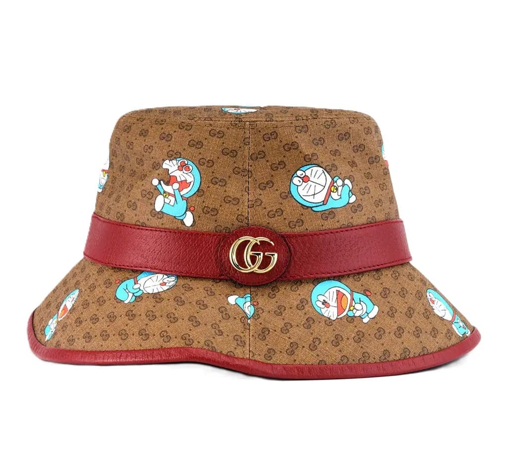 Mũ Gucci x Doraemon Bucket Hat 'Beige Ebony' 648846-4HACU-8574 Mũ Gucci x Doraemon Bucket Hat 'Beige Ebony' 648846-4HACU-8574