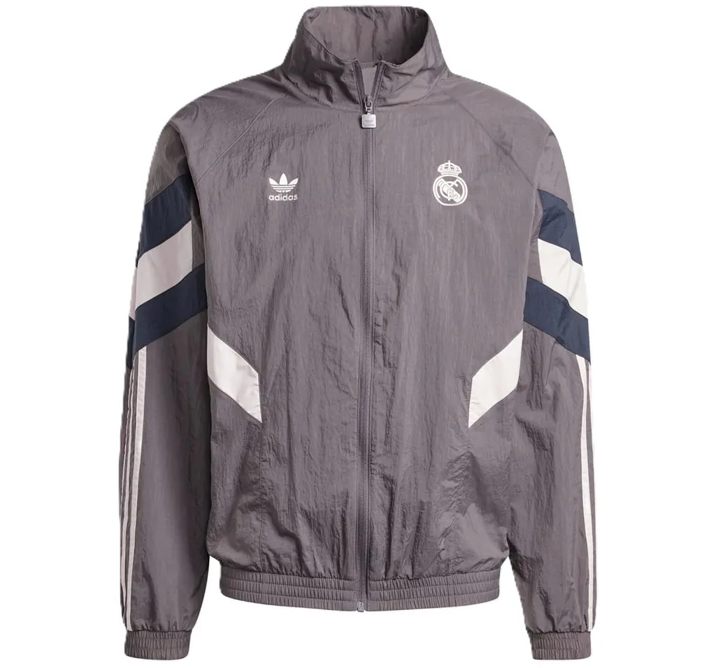 Áo Adidas Real Madrid Originals Track 'Grey' JI9479 — kich-thuoc: L Áo Adidas Real Madrid Originals Track 'Grey' JI9479 — kich-thuoc: L