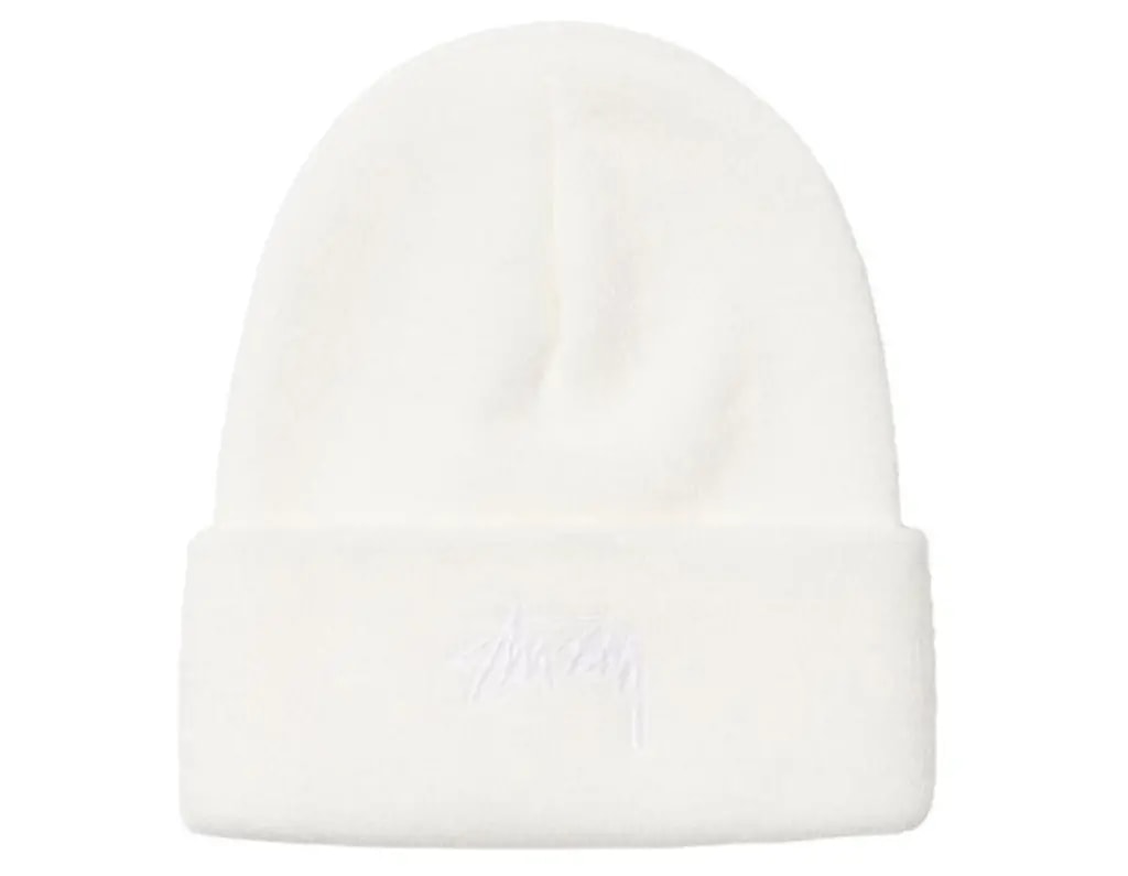Mũ Stussy x Our Legacy Cuff Beanie 'White' 332107-BONE Mũ Stussy x Our Legacy Cuff Beanie 'White' 332107-BONE
