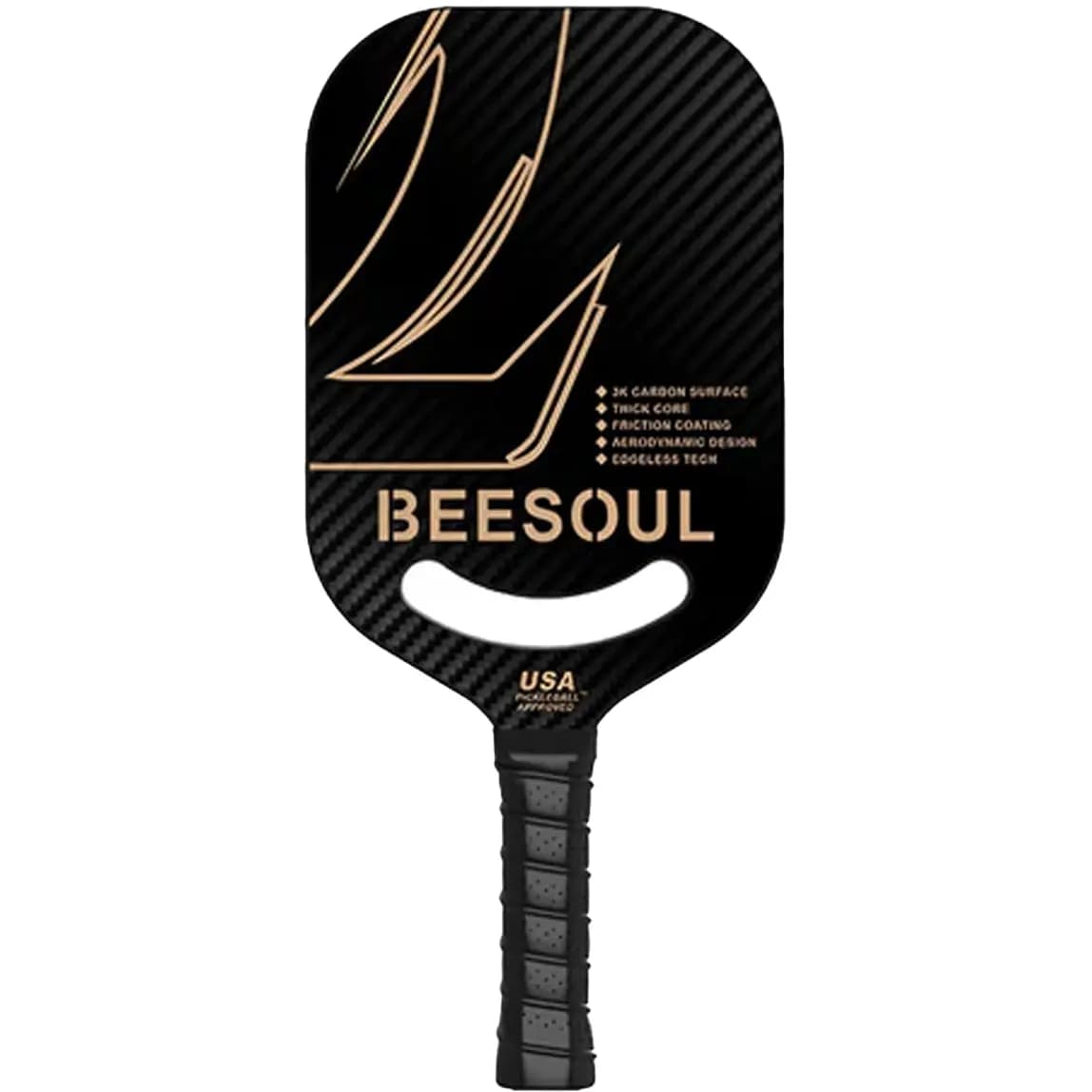 Vợt Pickleball Beesoul SupremeStrike Carbon Pro CS20 'Black' Vợt Pickleball Beesoul SupremeStrike Carbon Pro CS20 'Black'