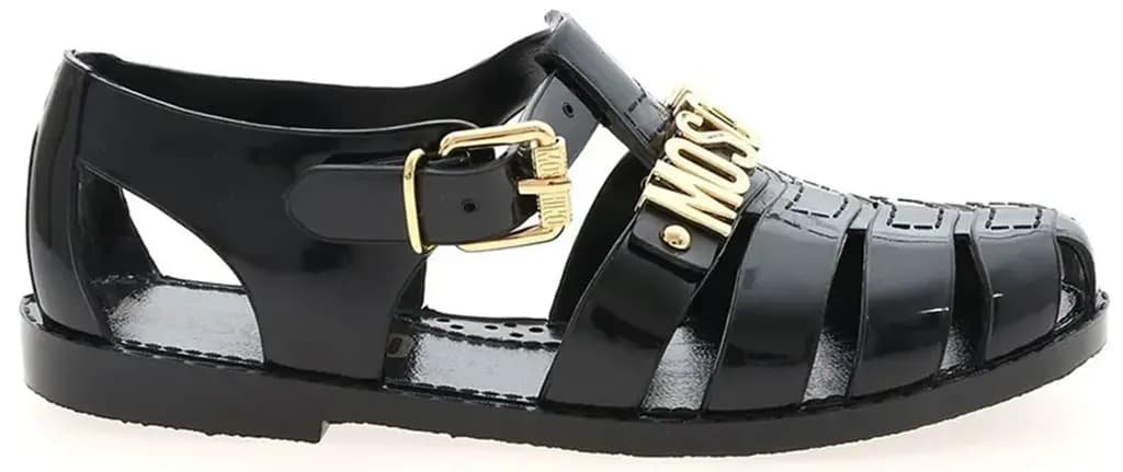 Dép Sandal Moschino Jelly 'Black' MA16501G1GM20000 Dép Sandal Moschino Jelly 'Black' MA16501G1GM20000