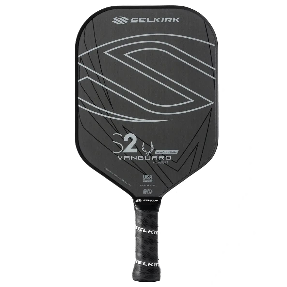 Vợt Pickleball Selkirk VANGUARD Control – S2 Midweight 'Black' Vợt Pickleball Selkirk VANGUARD Control – S2 Midweight 'Black'