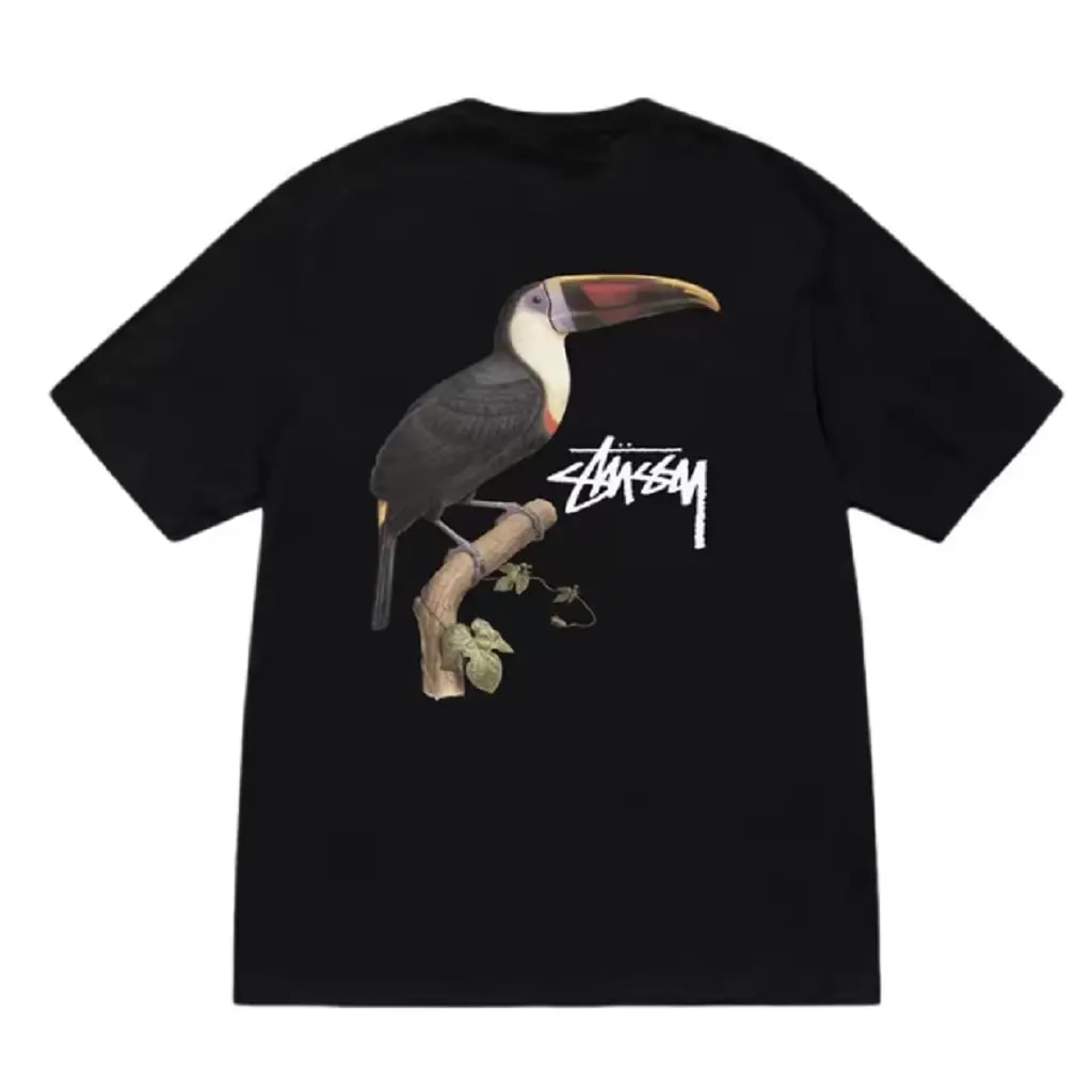 Áo Stussy Toucan 'Black' 1905069 — kich-thuoc: L Áo Stussy Toucan 'Black' 1905069 — kich-thuoc: L