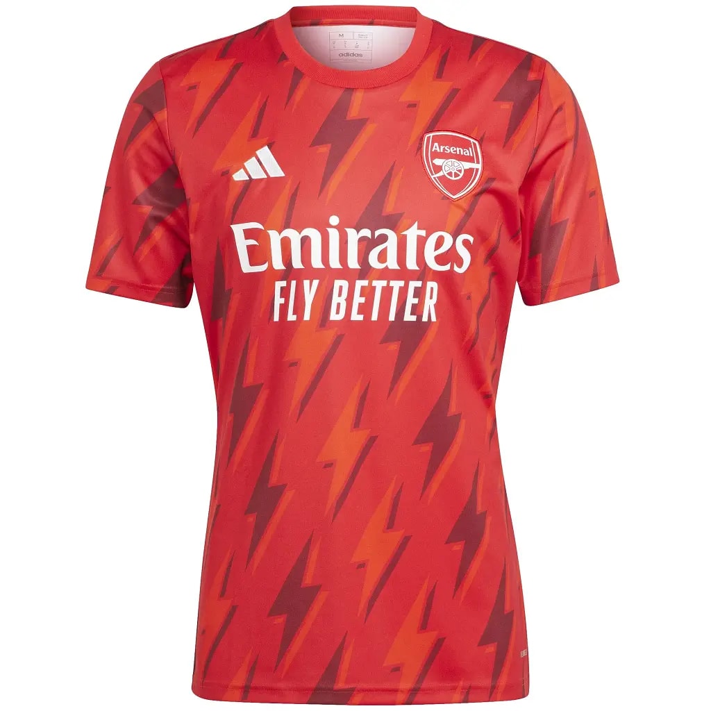 Áo Adidas Arsenal FC 23/24 Pre-Match Jersey 'Red' HZ2193 — kich-thuoc: XL Áo Adidas Arsenal FC 23/24 Pre-Match Jersey 'Red' HZ2193 — kich-thuoc: XL