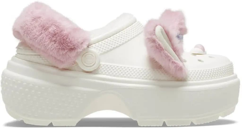 Dép Crocs Stomp Stuffed Animal Clog 'Chalk' 210690-0WV Dép Crocs Stomp Stuffed Animal Clog 'Chalk' 210690-0WV