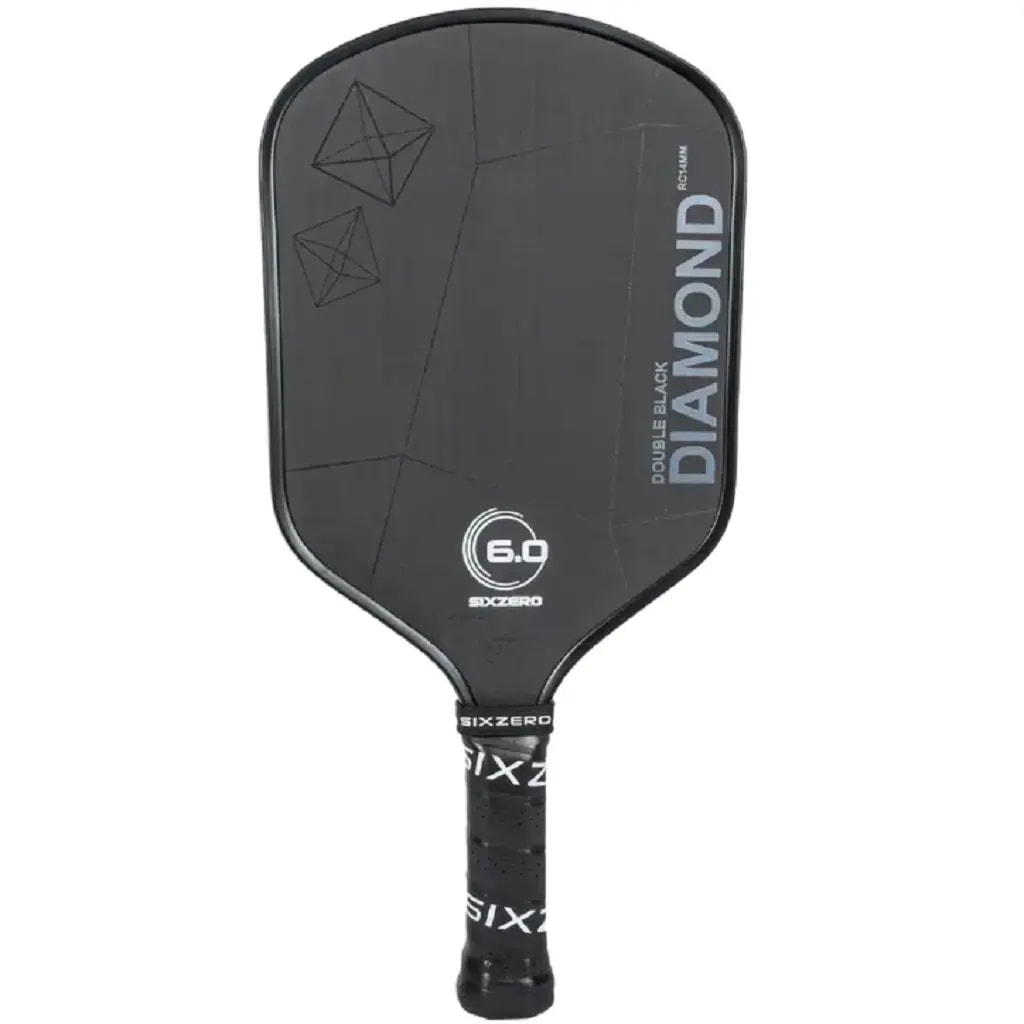 Vợt Pickleball Six Zero Double Black Diamond Control 'Black' — kich-thuoc: 16mm Vợt Pickleball Six Zero Double Black Diamond Control 'Black' — kich-thuoc: 16mm