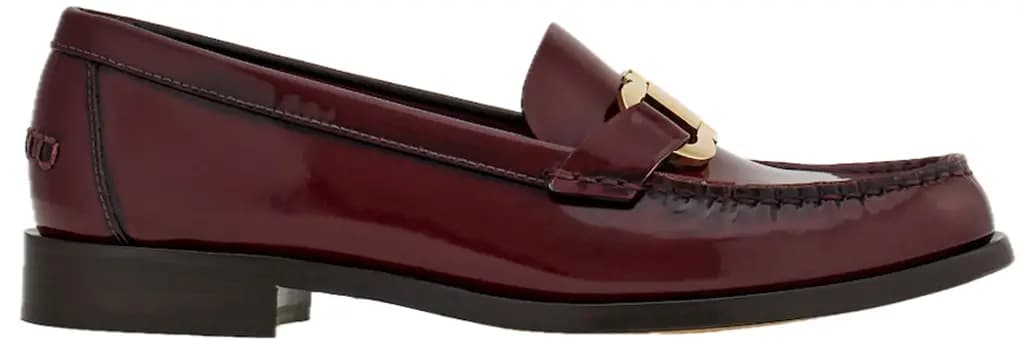 Giày Salvatore Ferragamo Moccasin Gancini Ornament 'Burgundy' 01H443-769633 Giày Salvatore Ferragamo Moccasin Gancini Ornament 'Burgundy' 01H443-769633