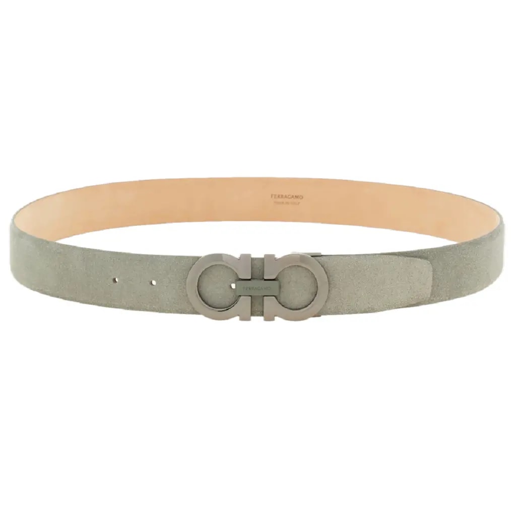 Thắt Lưng Salvatore Ferragamo Gancini 'Grey' 670385-776406 — kich-thuoc: 95cm Thắt Lưng Salvatore Ferragamo Gancini 'Grey' 670385-776406 — kich-thuoc: 95cm