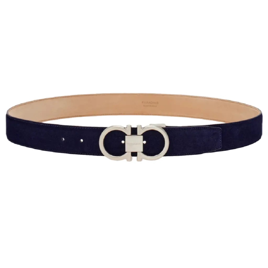 Thắt Lưng Salvatore Ferragamo Gancini 'Blue' 679964-776315 Thắt Lưng Salvatore Ferragamo Gancini 'Blue' 679964-776315