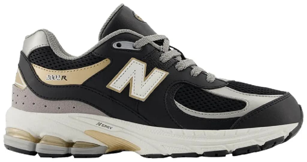 Giày New Balance 2002R Big Kid 'Black Sea Salt Gold' GC2002PO Giày New Balance 2002R Big Kid 'Black Sea Salt Gold' GC2002PO