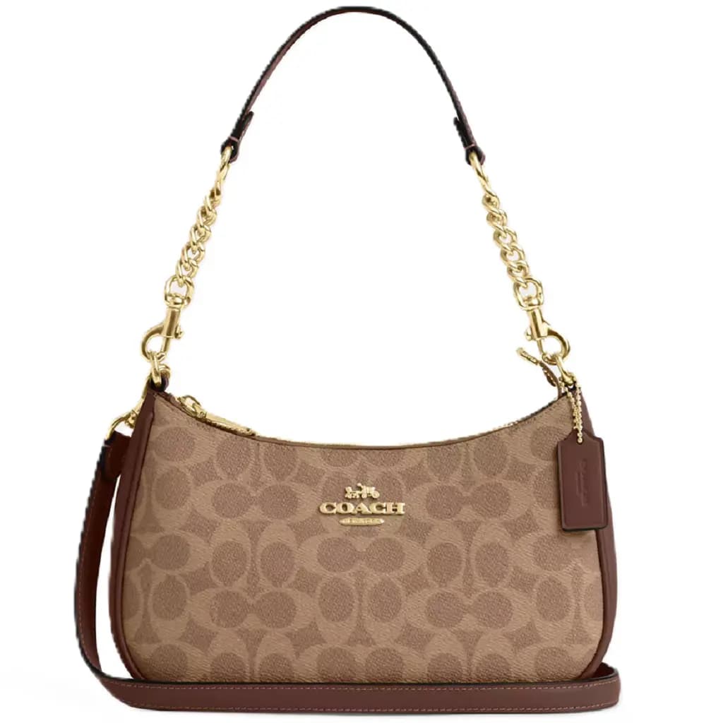 Túi Coach Teri Shoulder Bag In Signature 'Brown' CV933-IMXHE Túi Coach Teri Shoulder Bag In Signature 'Brown' CV933-IMXHE