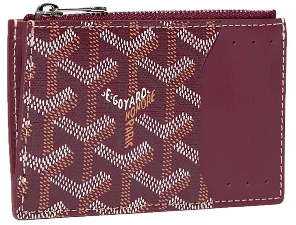 Ví Goyard Bourbon Zipped Card Holder 'Burgundy' BOURBOPMLTY33CL33P Ví Goyard Bourbon Zipped Card Holder 'Burgundy' BOURBOPMLTY33CL33P