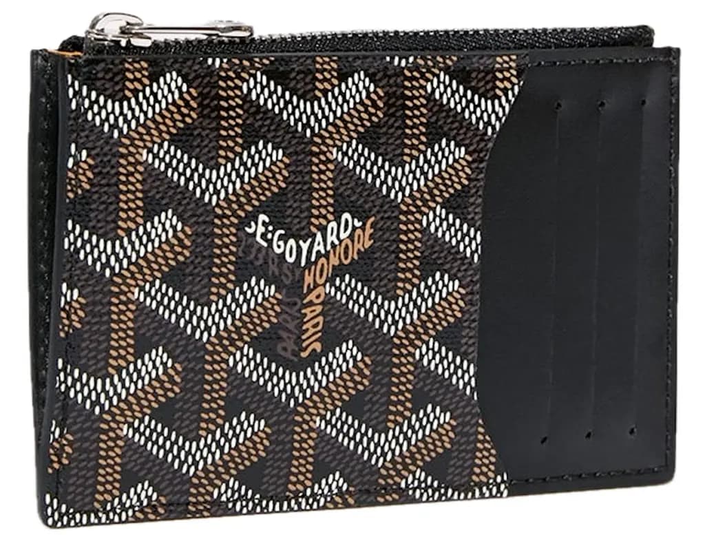 Ví Goyard Bourbon Zipped Card Holder 'Black' BOURBOPMLTY01CL01P Ví Goyard Bourbon Zipped Card Holder 'Black' BOURBOPMLTY01CL01P