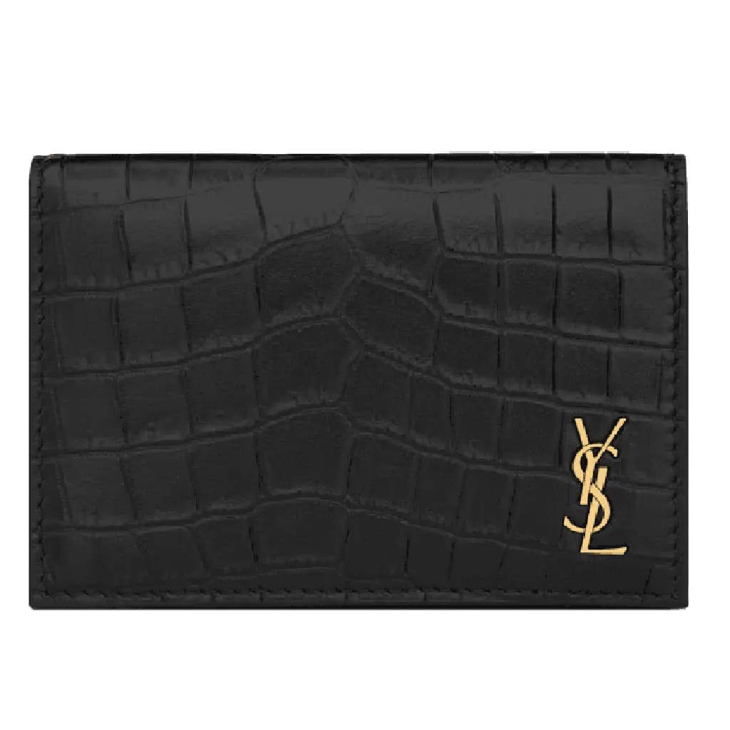 Ví Saint Laurent Tiny Cassandre Card 'Black' 730077DZEDW1000 Ví Saint Laurent Tiny Cassandre Card 'Black' 730077DZEDW1000
