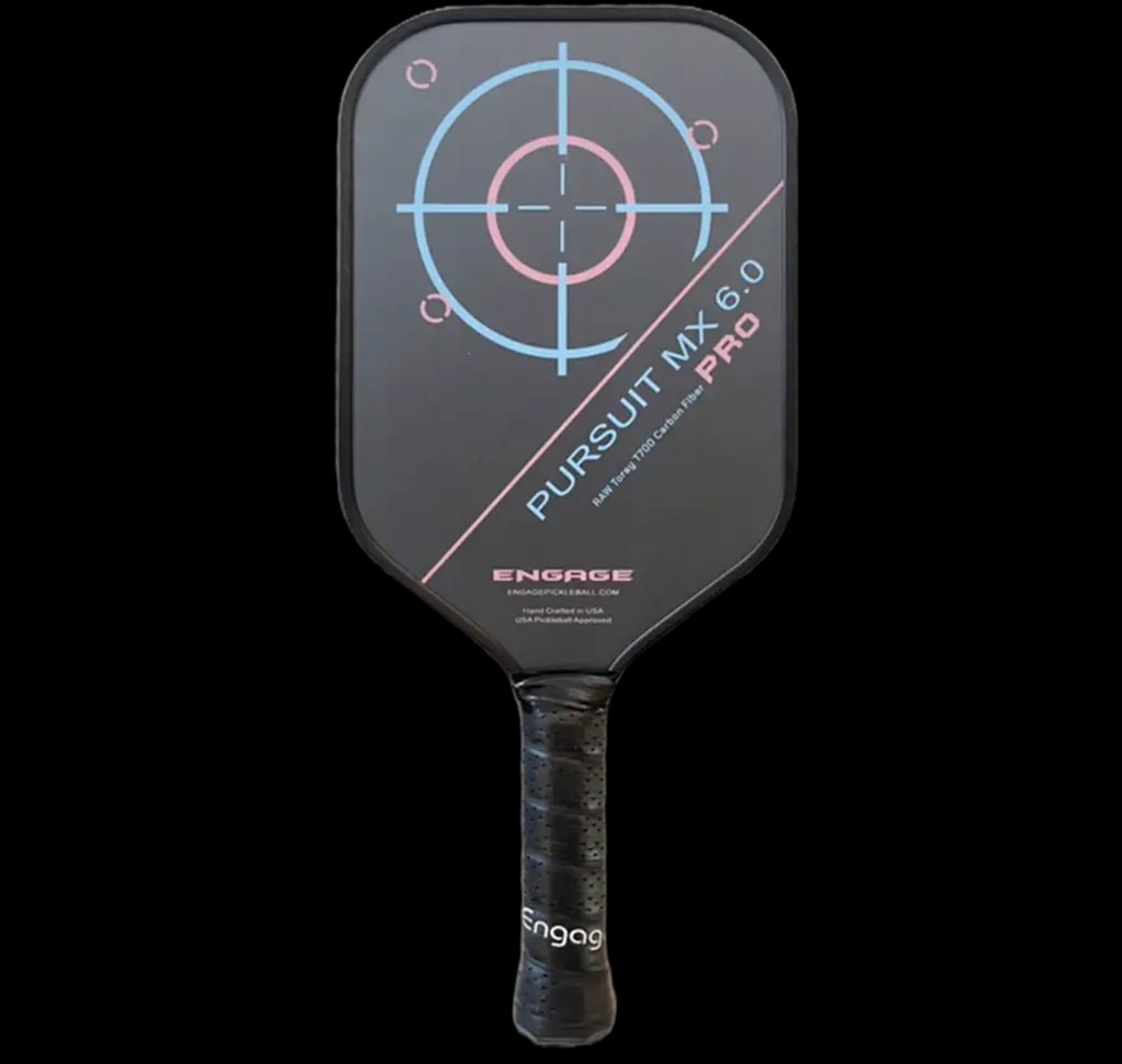Vợt Pickleball Racket Engage Pursuit Pro MX 6.0 Elongated 'Jessie Irvine' — kich-thuoc: 16mm Vợt Pickleball Racket Engage Pursuit Pro MX 6.0 Elongated 'Jessie Irvine' — kich-thuoc: 16mm