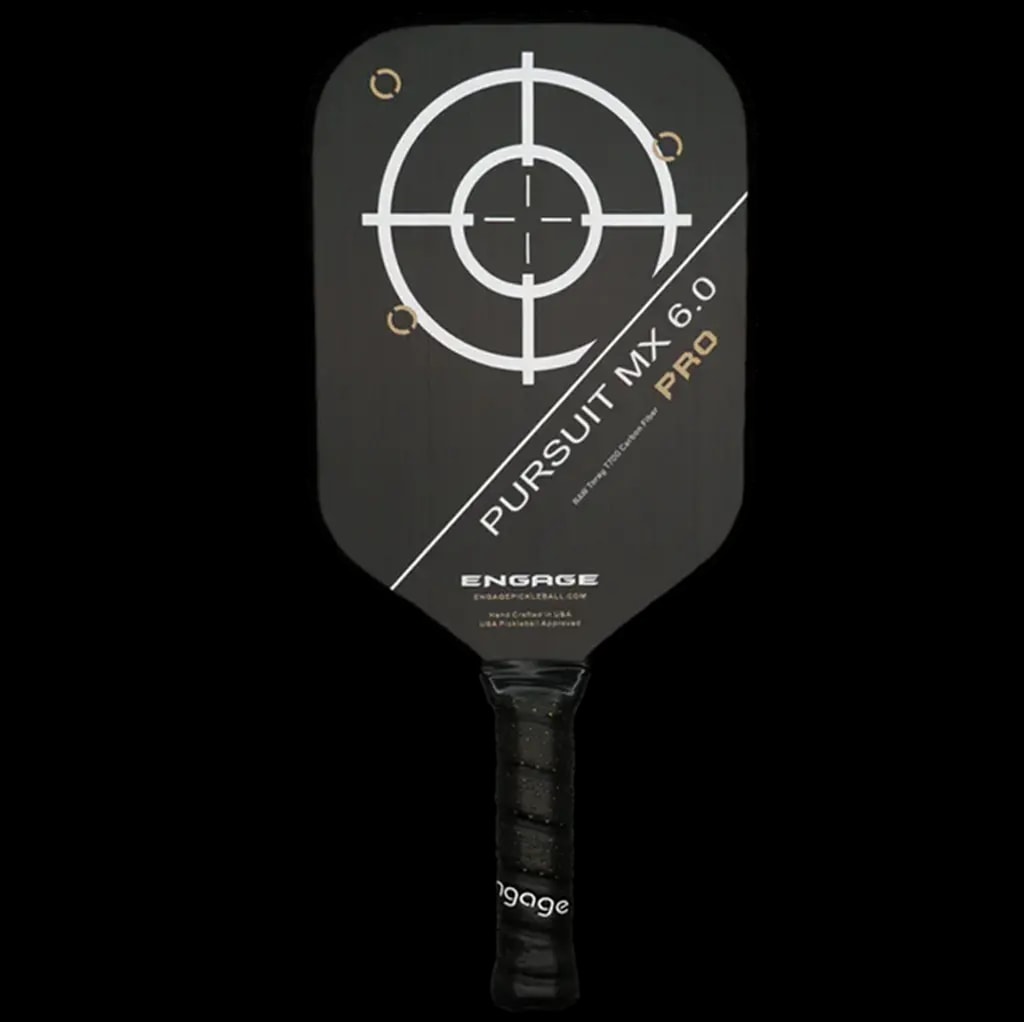 Vợt Pickleball Racket Engage Pursuit Pro MX 6.0 Elongated 'Arctic Gold' — kich-thuoc: 16mm Vợt Pickleball Racket Engage Pursuit Pro MX 6.0 Elongated 'Arctic Gold' — kich-thuoc: 16mm