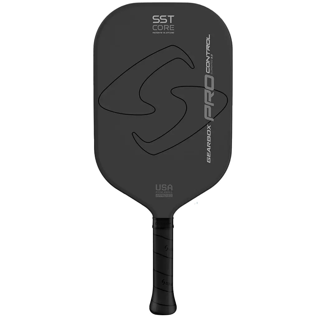 Vợt Pickleball Gearbox Pro Control Elongated 'White' — kich-thuoc: 14mm Vợt Pickleball Gearbox Pro Control Elongated 'White' — kich-thuoc: 14mm