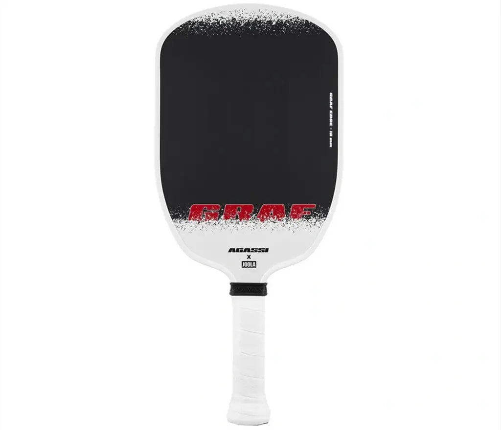 Vợt Pickleball Graf Edge 'White Black' — kich-thuoc: 16mm Vợt Pickleball Graf Edge 'White Black' — kich-thuoc: 16mm
