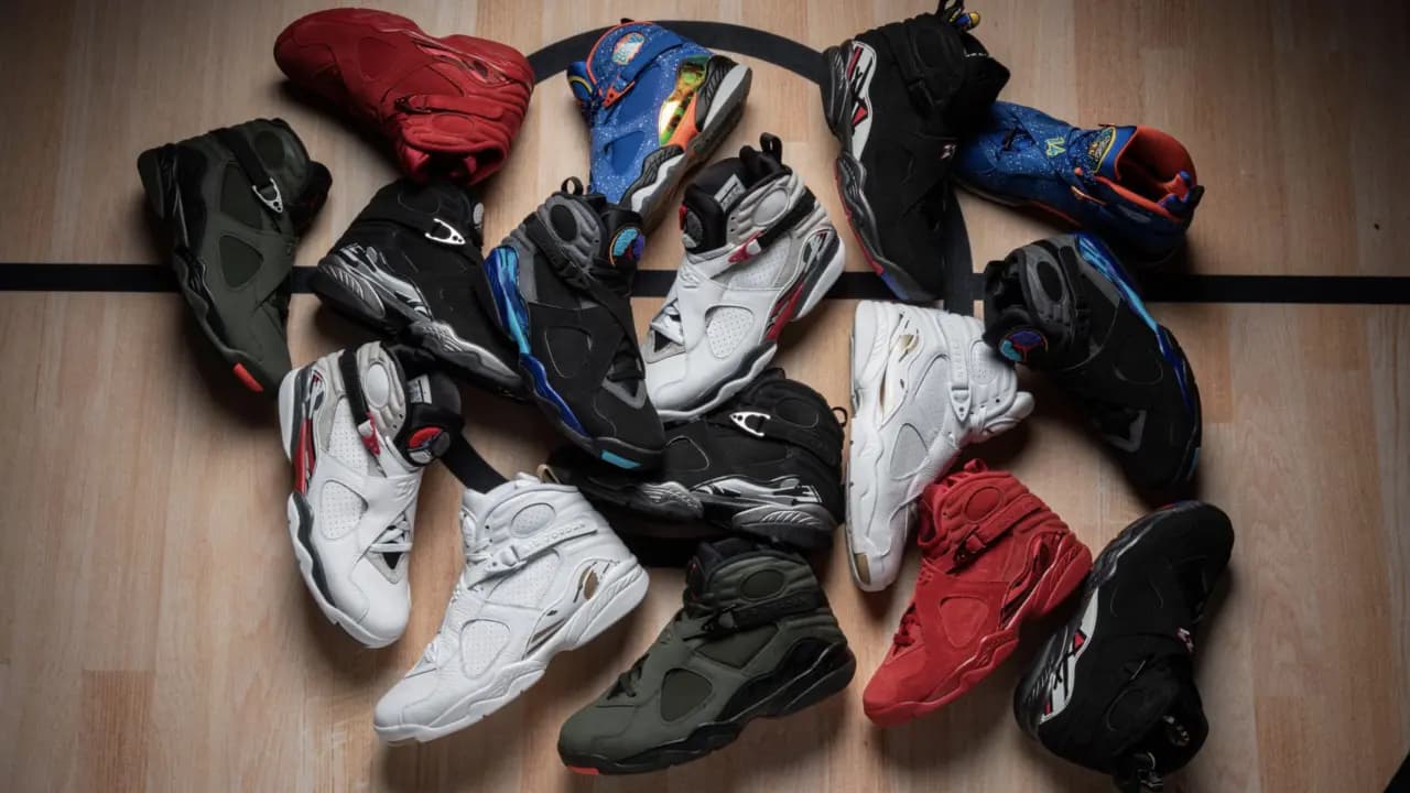 Top 5 đôi giày Air Jordan 8 mọi thời đại Top 5 đôi giày Air Jordan 8 mọi thời đại