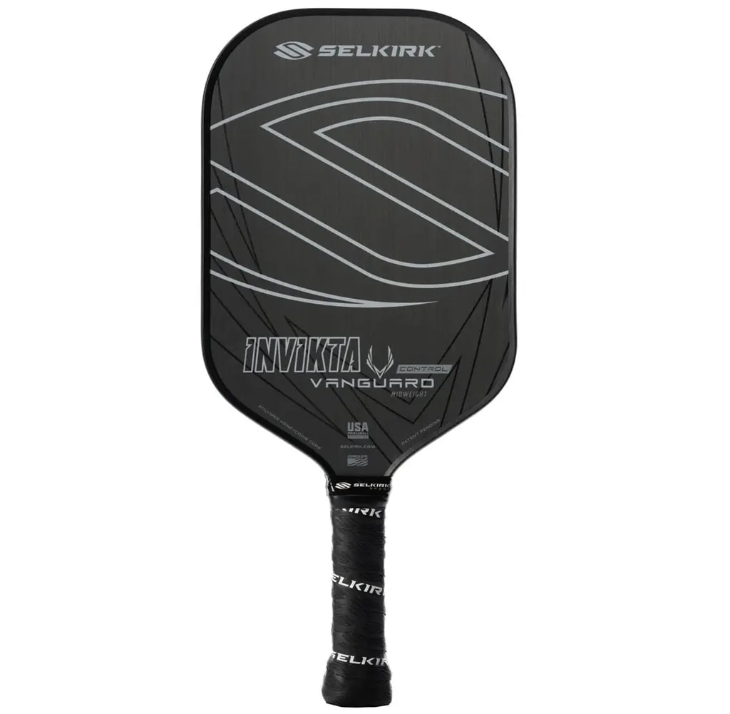 Vợt Pickleball Selkirk Vanguard Control Invikta Midweight Raw Carbon 16mm 'Black' Vợt Pickleball Selkirk Vanguard Control Invikta Midweight Raw Carbon 16mm 'Black'