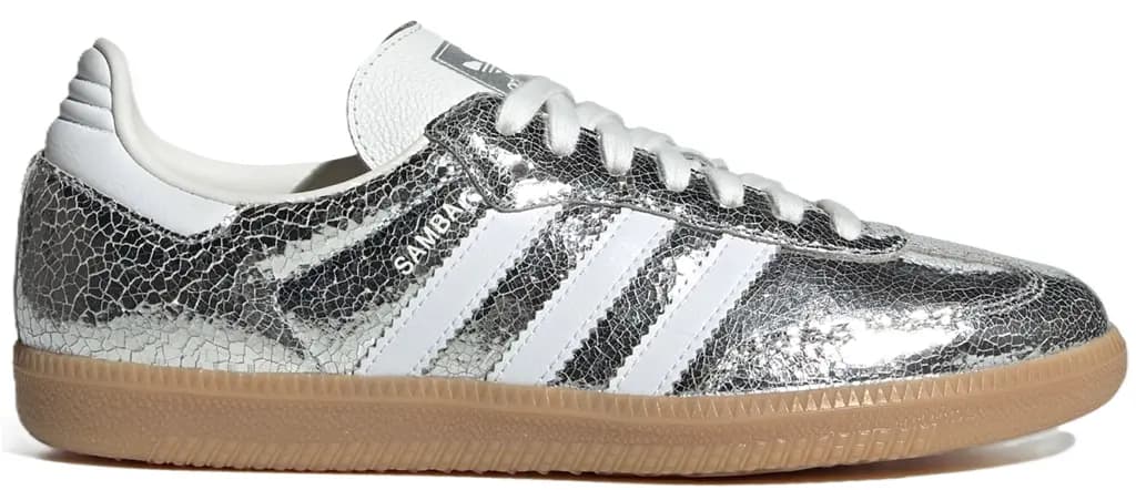 Giày Adidas Samba OG 'Silver Metallic Cracked Leather' JR0035 Giày Adidas Samba OG 'Silver Metallic Cracked Leather' JR0035