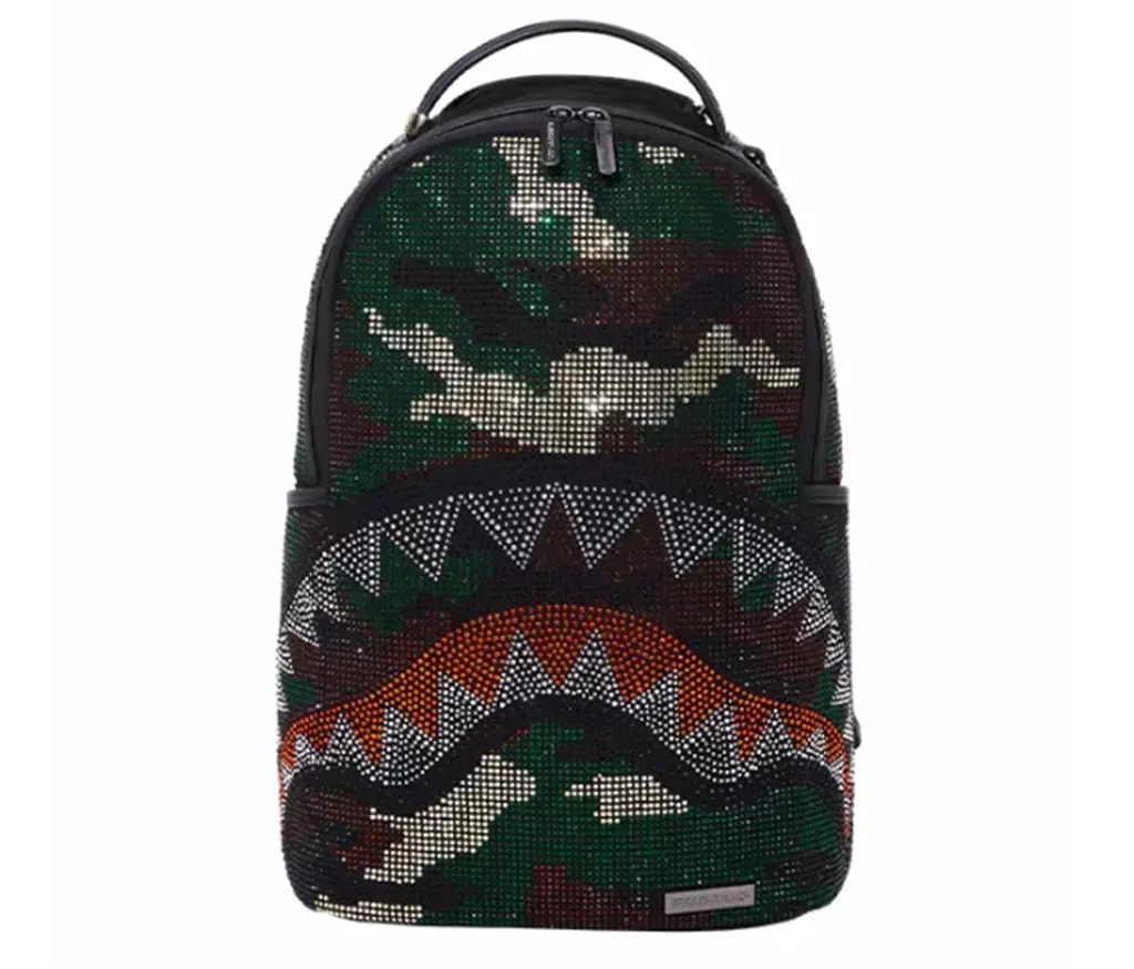 Balo Sprayground Shark Full Diamond ‘Green’ W0915708 Balo Sprayground Shark Full Diamond ‘Green’ W0915708