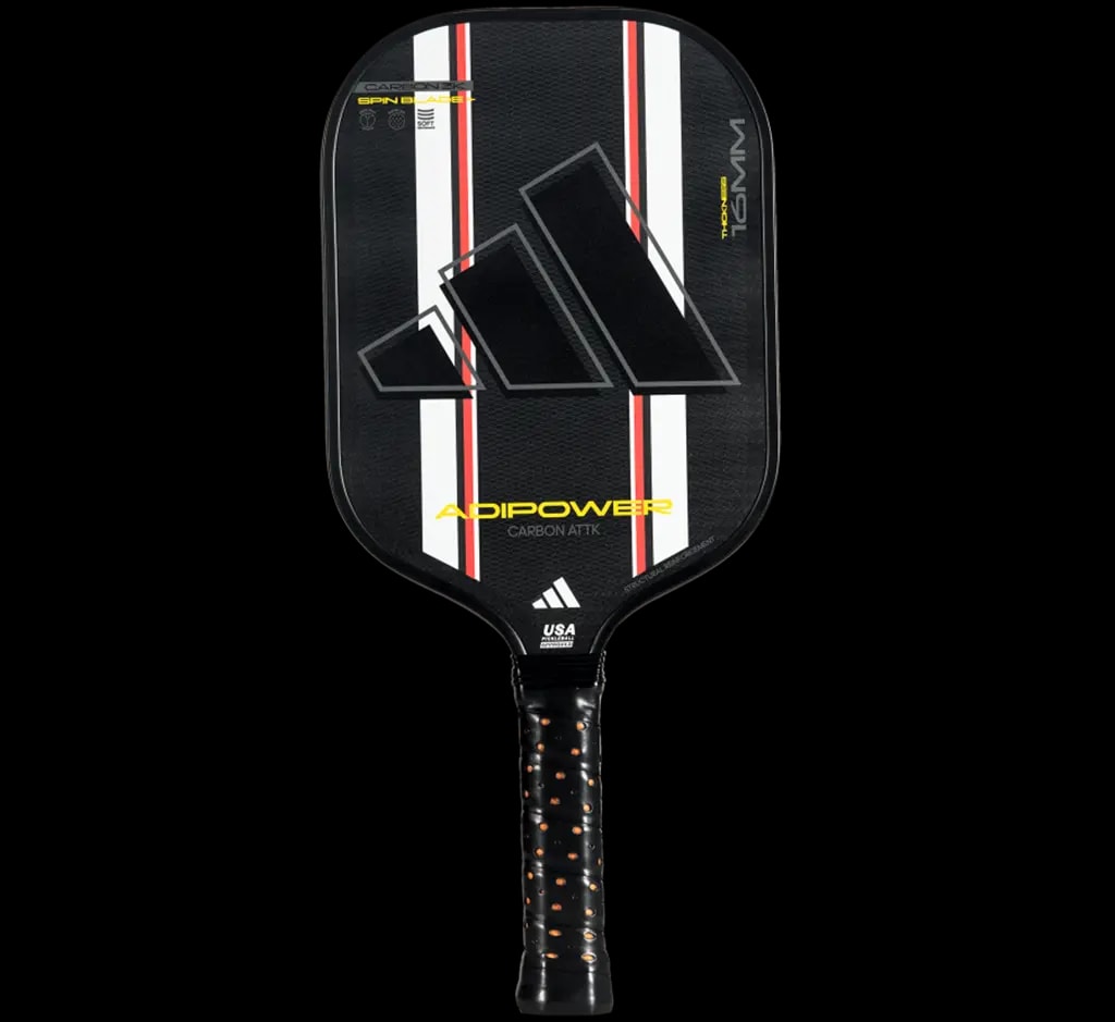Vợt Pickleball Adidas Adipower Carbon ATTK 16mm 'Core Black' Vợt Pickleball Adidas Adipower Carbon ATTK 16mm 'Core Black'