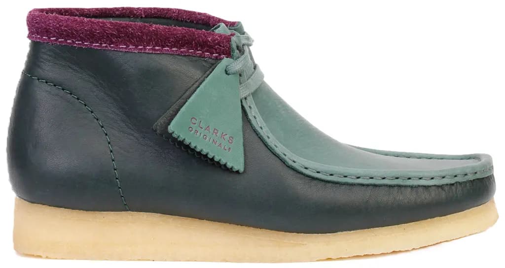 Giày Clarks Originals Wallabee Boot 'Green Combination' 26168831 Giày Clarks Originals Wallabee Boot 'Green Combination' 26168831