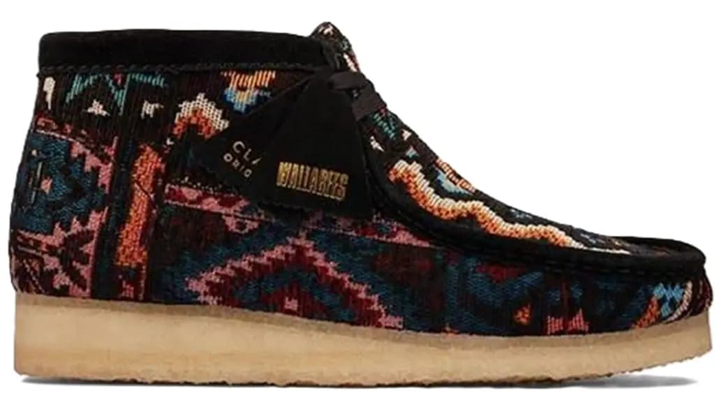 Giày Clarks Originals Wallabee Boots 'Black Combi' 26162511 Giày Clarks Originals Wallabee Boots 'Black Combi' 26162511