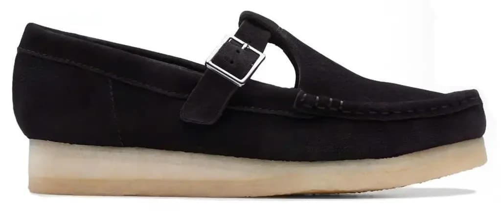 Giày Clarks Originals Wallabee T-Bar Casual Single 'Black' 261756664 Giày Clarks Originals Wallabee T-Bar Casual Single 'Black' 261756664