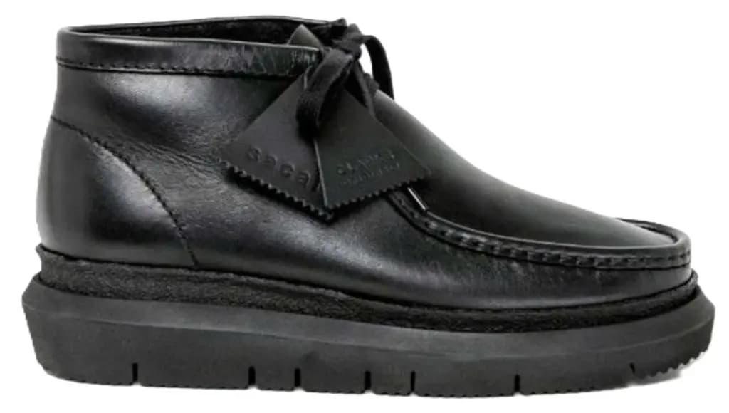 Giày Clarks Originals Wallabee Casual x Sacai 'Black' 261739897080 Giày Clarks Originals Wallabee Casual x Sacai 'Black' 261739897080