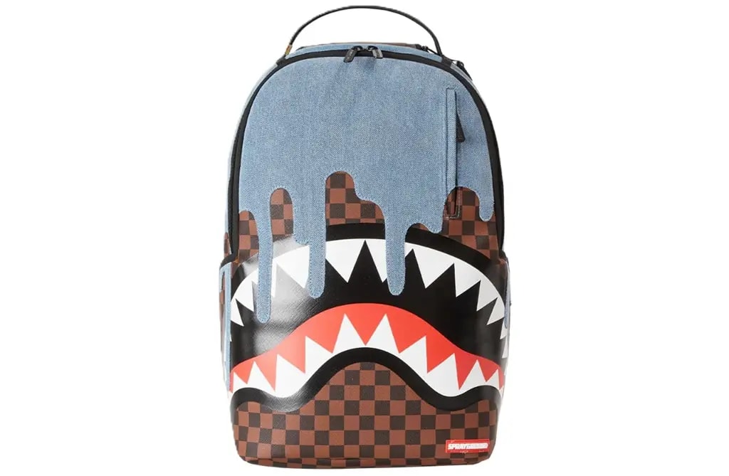 Balo Sprayground Shark Mouth 'Brown Blue' W1045724 Balo Sprayground Shark Mouth 'Brown Blue' W1045724