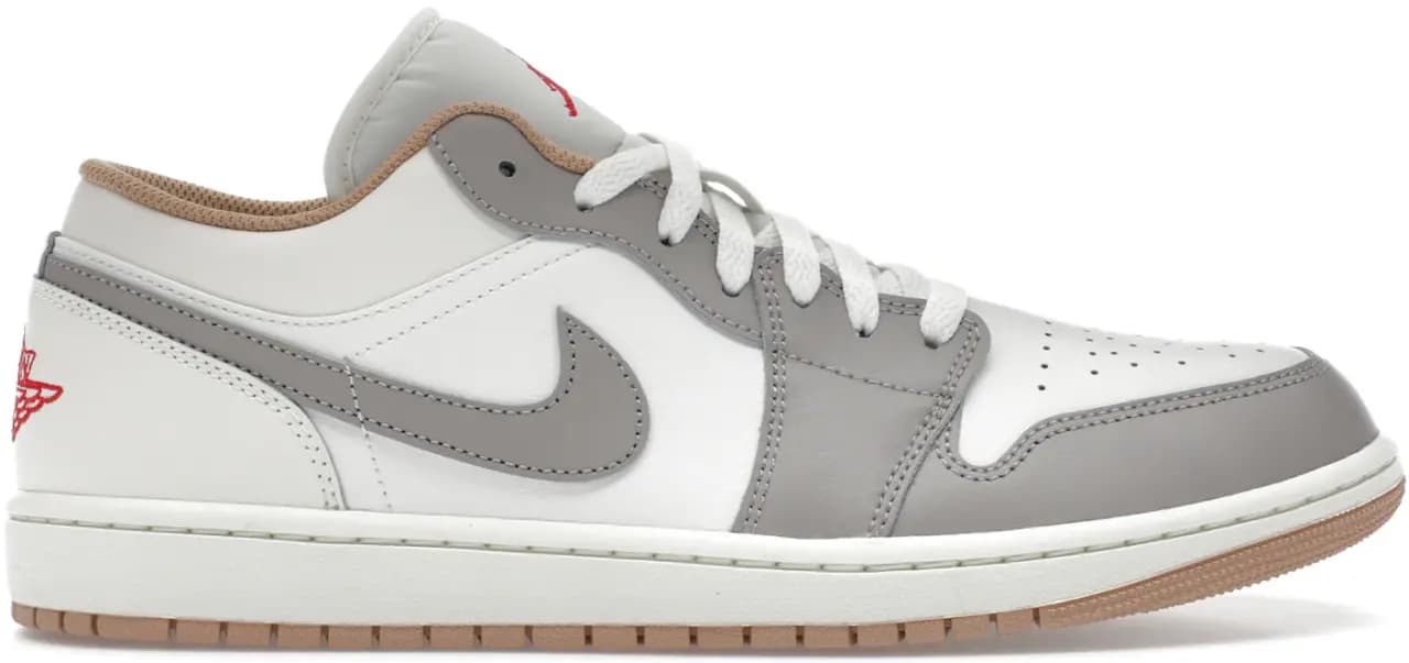 Giày Nike Air Jordan 1 Low 'Red College Grey' 553558-169 Giày Nike Air Jordan 1 Low 'Red College Grey' 553558-169