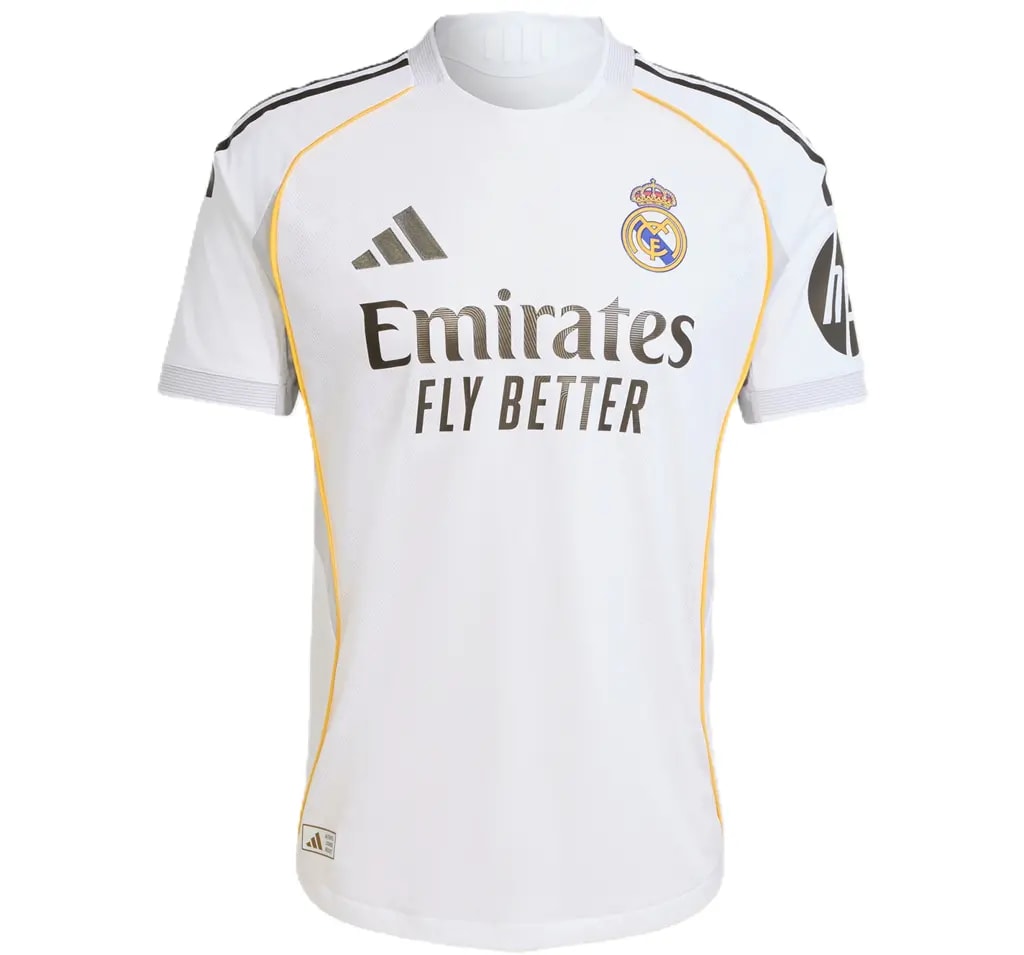 Áo Adidas Real Madrid 25/26 Home Authentic Jersey 'White' JV5918 — kich-thuoc: M Áo Adidas Real Madrid 25/26 Home Authentic Jersey 'White' JV5918 — kich-thuoc: M