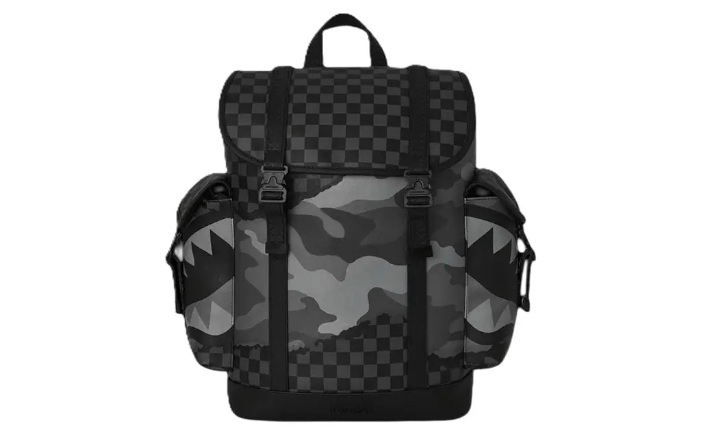 Balo Sprayground Shark Mouth 'Black Grey' SD-B6576 Balo Sprayground Shark Mouth 'Black Grey' SD-B6576