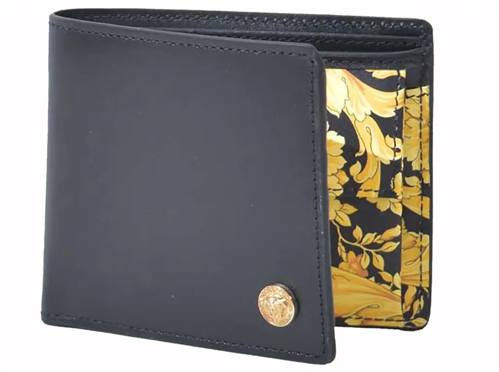 Ví Versace Medusa Barocco Print Bi-Fold 'Black Gold' 1006117-1A10403-5B00V Ví Versace Medusa Barocco Print Bi-Fold 'Black Gold' 1006117-1A10403-5B00V