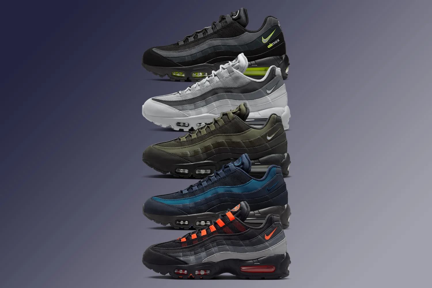 Top những mẫu Nike Air Max 95 đẹp nhất qua thời gian Top những mẫu Nike Air Max 95 đẹp nhất qua thời gian