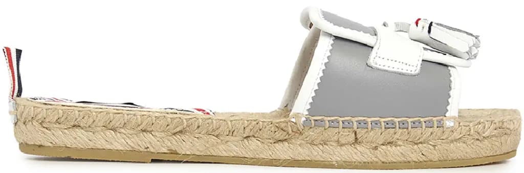 Dép Thom Browne Tassel Penny Espadrille Sandals 'Gray' FFF115A-05584-133 Dép Thom Browne Tassel Penny Espadrille Sandals 'Gray' FFF115A-05584-133