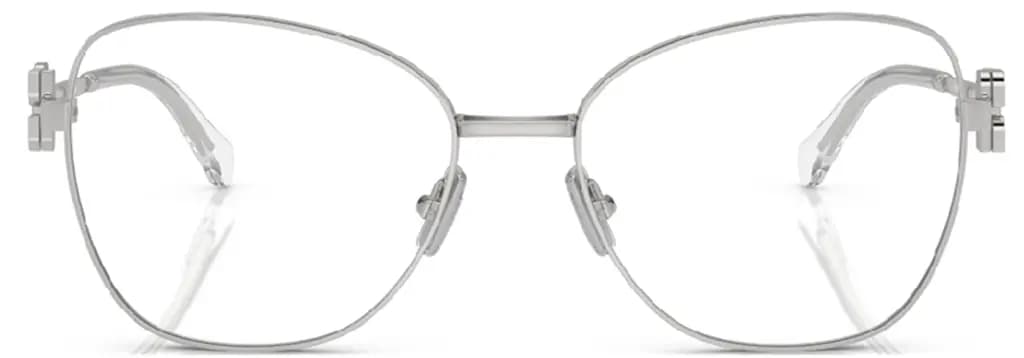 Kính Miu Miu Butterfly Silver Geometric Eyeglasses 'Silver' VMU-50XV-6926 Kính Miu Miu Butterfly Silver Geometric Eyeglasses 'Silver' VMU-50XV-6926