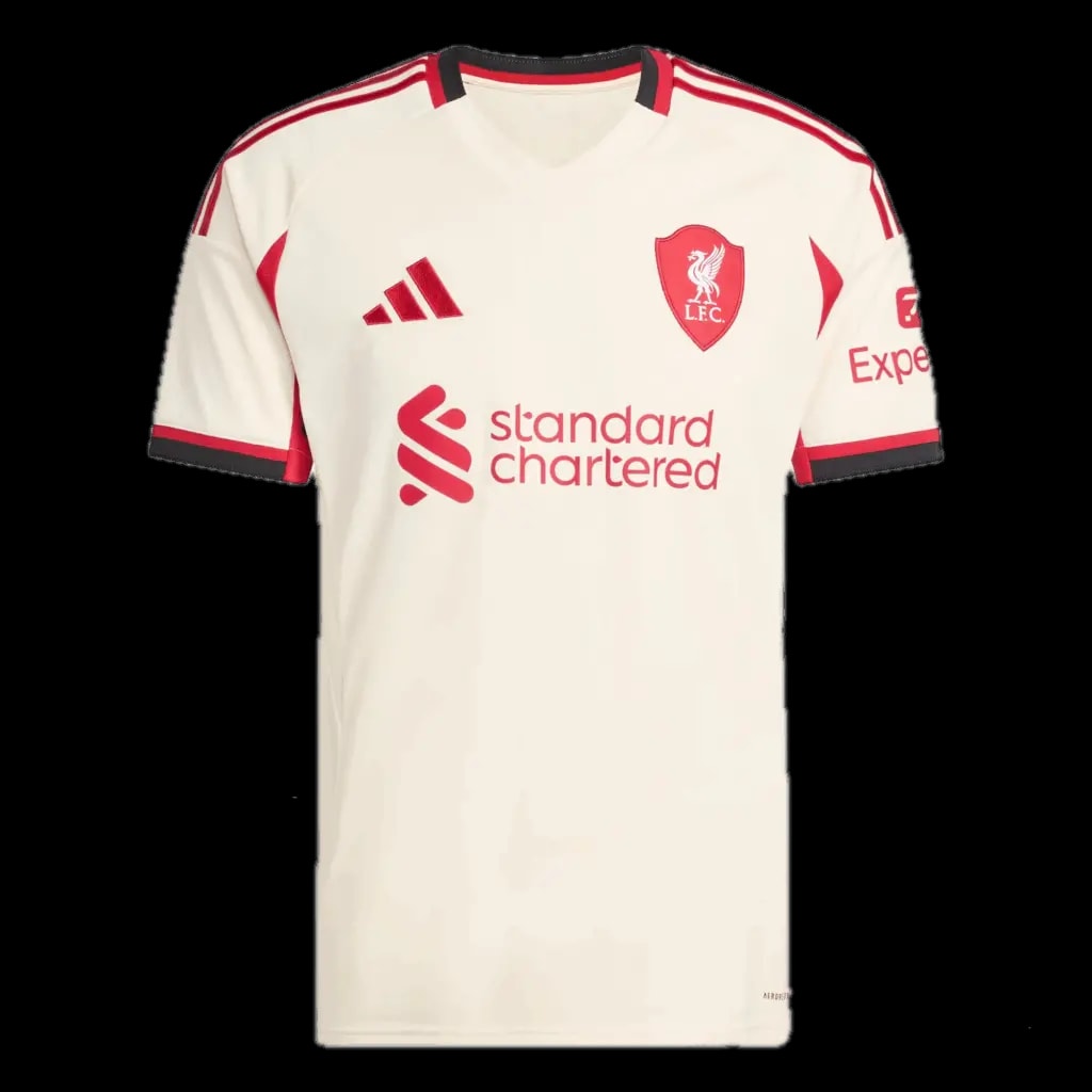 Áo Adidas Liverpool FC 25/26 'Wonder White' JV6487 — kich-thuoc: L Áo Adidas Liverpool FC 25/26 'Wonder White' JV6487 — kich-thuoc: L