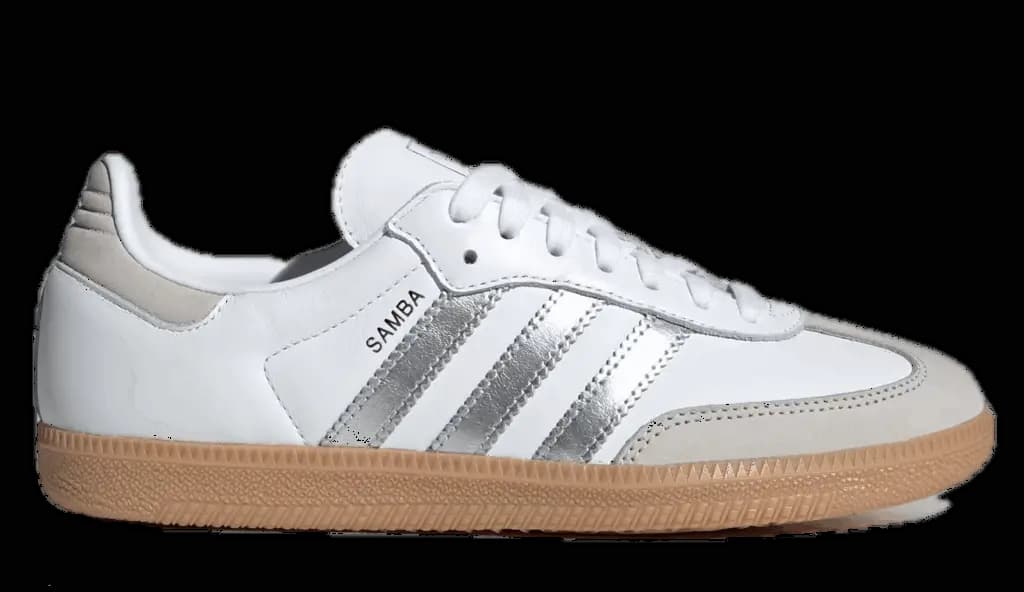 Giày Adidas Samba OG 'White Silver Metallic Grey' JI2725 Giày Adidas Samba OG 'White Silver Metallic Grey' JI2725