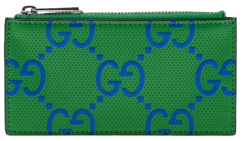 Ví Gucci Zipper Leather Card Holder 'Green' 725550-AABCZ-3148 Ví Gucci Zipper Leather Card Holder 'Green' 725550-AABCZ-3148